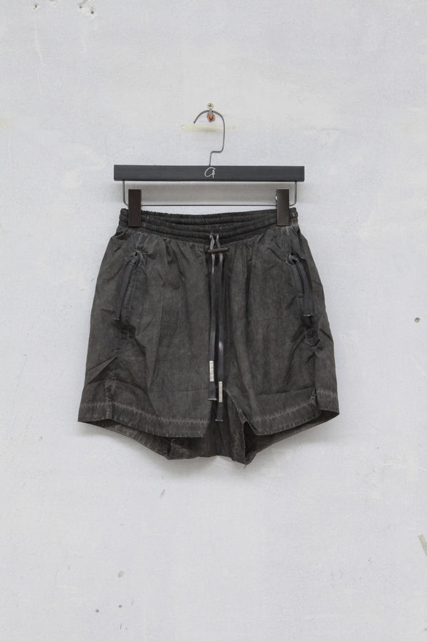 BORIS BIDJAN SABERI Resin dyed drawstring shorts SWIM1 FLI10004